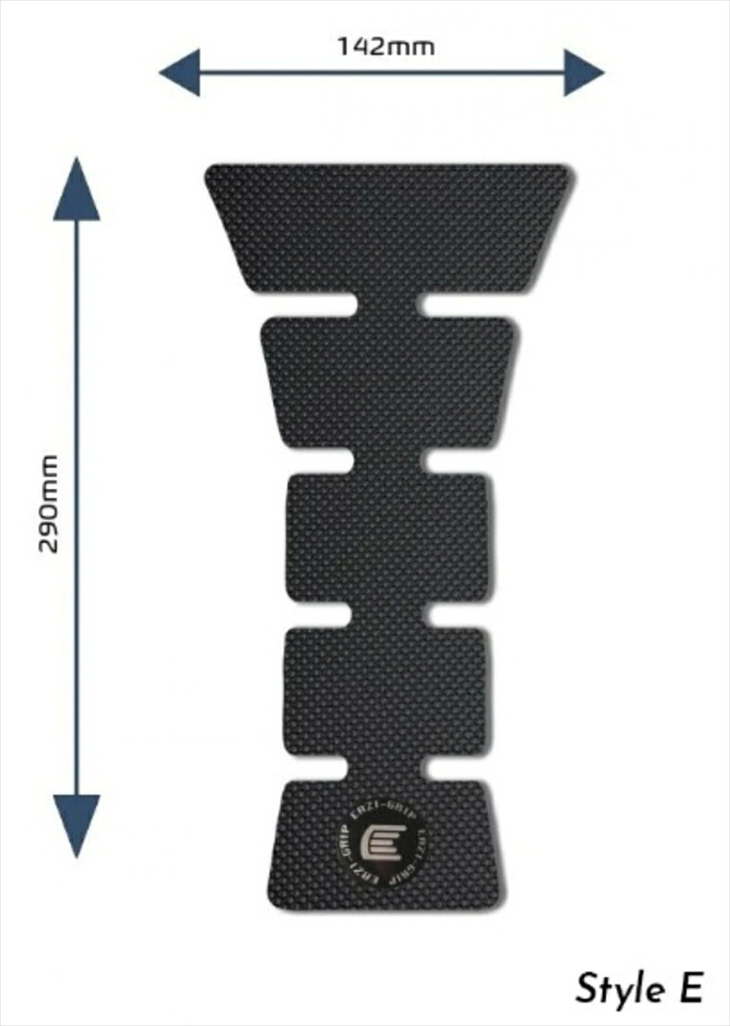 バイクパーツ 外装 アールアンドジー Eazi-Grip Tank Grips:PRO:BLACK COLOR Design E Centre Tank Pads RG-PROCENTREPADEBL 4573619307564
