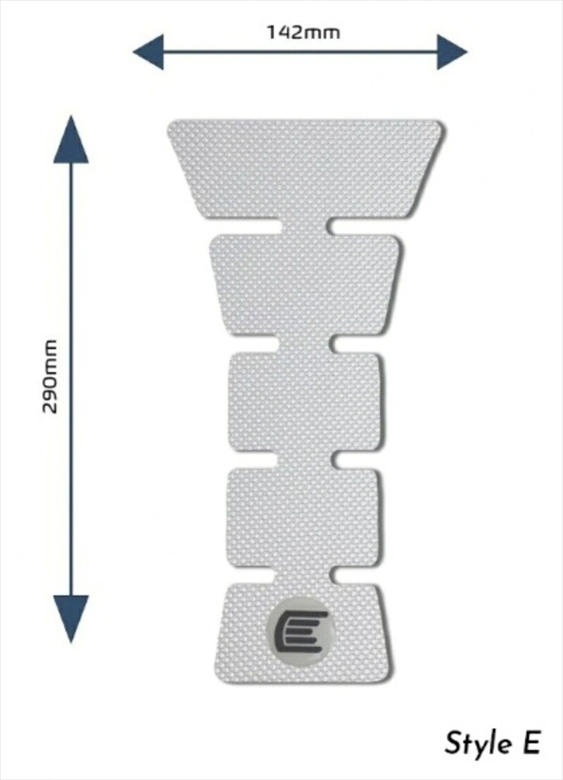 バイクパーツ 外装 アールアンドジー Eazi-Grip Tank Grips:PRO:CLEAR Design E Centre Tank Pads RG-PROCENTREPADECL 4573619307571