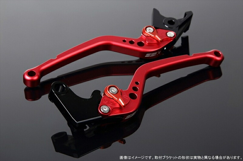 バイクパーツ ハンドル エスエスケイ スピードラ アジャストレバー スタンダード ロング Mレッド/Mレッド NINJA H2/H2R 1299 Panigale/S/R 15-18 LVBM029RD-RD 4589995117345
