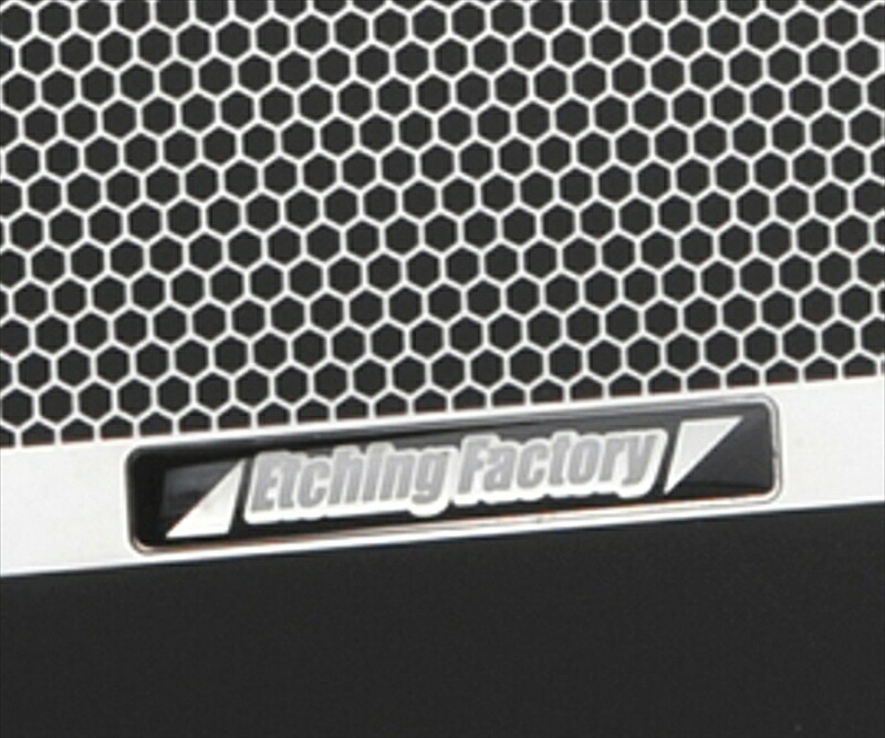 バイクパーツ 冷却系 エッチングファクトリー ラジエターコアガードSB エンブレム黒 MT-07 25 RGY-MT07-02-SB 4550646222121