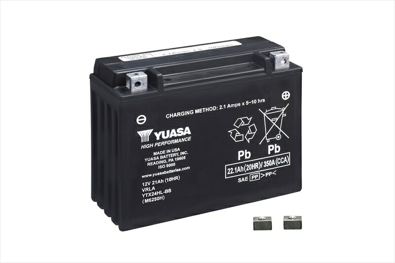 バイクパーツTAIWAN YAUASA PLOT(タイワンユアサ プロト) バッテリー 12V 制御弁式YTX24HL-BS4550646244086|バイク用品はとやグループ2号店