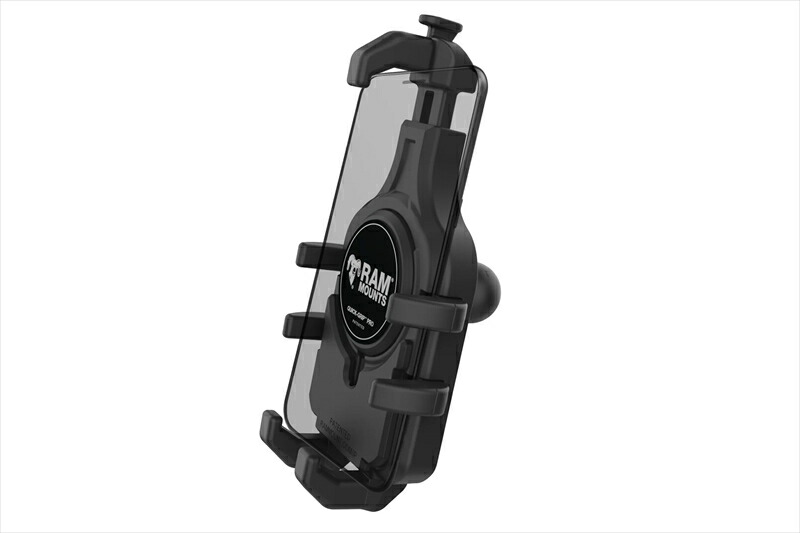 バイクパーツ RAM MOUNTS(ラムマウント) クイックグリッププロ クレイドルホルダー M ボール付 1インチボール RAM-HOL-PD5BU 4550646247254