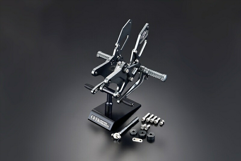 バイクパーツ OVER RACING(オーバーレーシング) バックステップTYPE-2 4POS ガンメタ 51-71-02GM 4539770131660