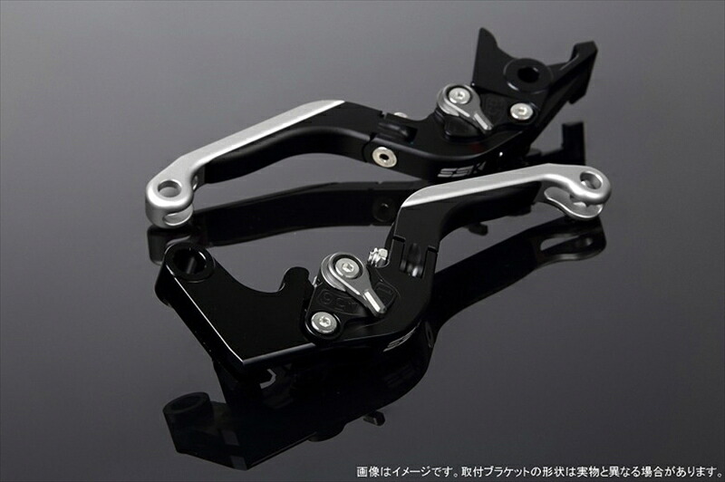 【5日前後で発送】バイクパーツ ハンドル エスエスケイ スピードラ アジャストレバー 可倒延長式 Mブラック/Mチタン/MシルバーGSX-R1000 07-08 LVGM049BK-TMSR 4580540639176