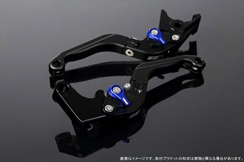 【5日前後で発送】バイクパーツ ハンドル エスエスケイ スピードラ アジャストレバー 可倒延長式 Mブラック/Mブルー/MブラックGSX-R1000 07-08 LVGM049BK-BEBK 4580540639305
