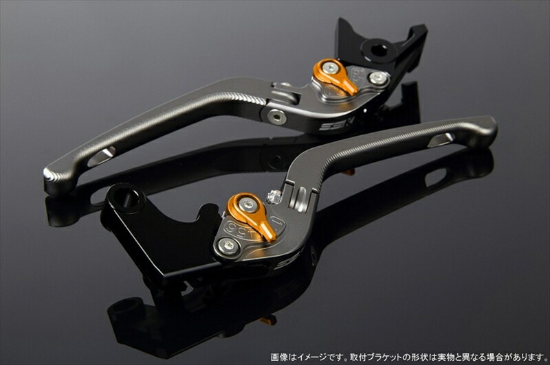 バイクパーツ ハンドル エスエスケイ スピードラ アジャストレバー 3D可倒式 Mチタン/Mゴールド CBR1000RR 17- LVDM016TM-GD 4589995200610