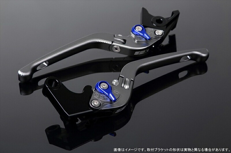 バイクパーツ ハンドル エスエスケイ スピードラ アジャストレバー 3D可倒式 Mチタン/Mブルー CBR1000RR 17- LVDM016TM-BE 4589995200641