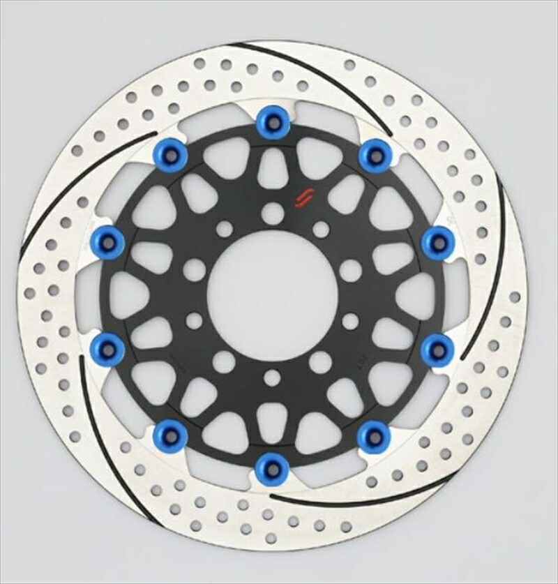 バイクパーツ サンスター ブレーキ プレミアムR 5.5mm/左 GPZ900R φ300 ピン ブルー EM321FL-BL 4589719024539