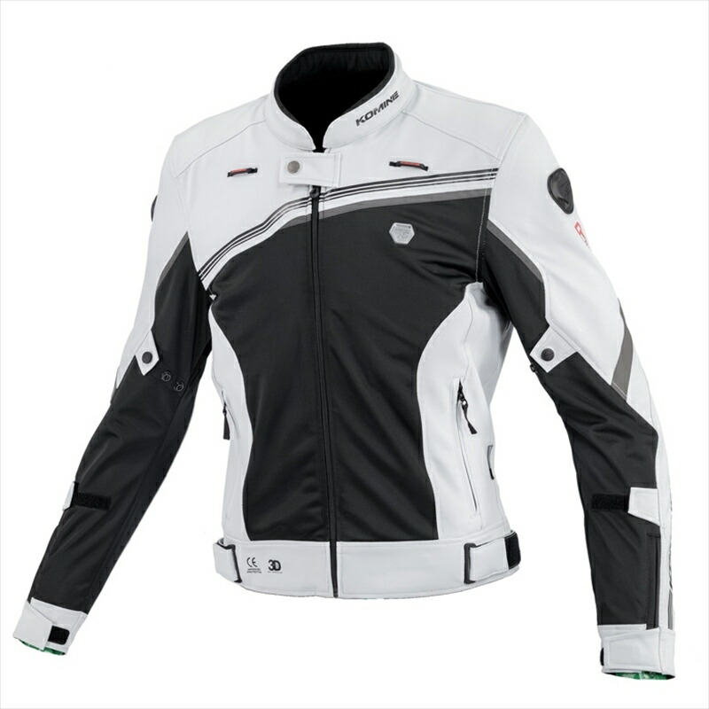 【5日前後で発送】バイクパーツ ウェアコミネ JK-178 R-SPECハーフメッシュジャケット Grey S07-178 4582611241257|バイク用品はとやグループ2号店