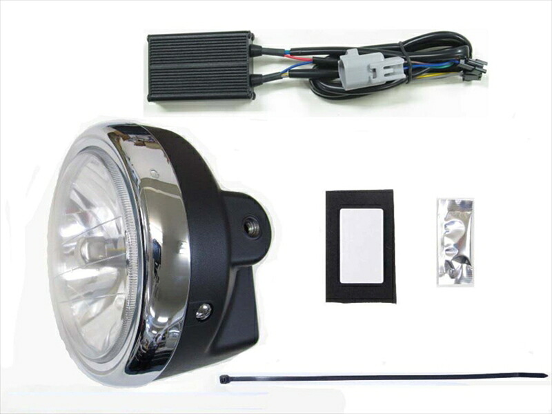 バイクパーツ 電装系プロテック LBH-K05 LEDマルチリフレクターヘッドライトkit 6000k W230/メグロS1 25- 8BL-BJ230A64026-60 4961421417838｜バイク用品はとやグループ2号店