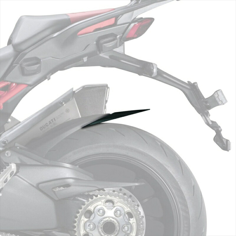 バイクパーツ PUIG(プーチ) エクステンドフェンダー リヤ マットブラック 21851J 4571414850674