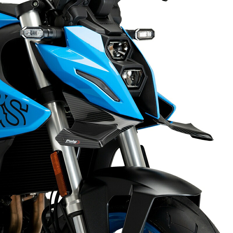 バイクパーツ 外装 PUIG(プーチ) フロントダウンフォーススポイラー カーボンプリント 21704C 4571414851817