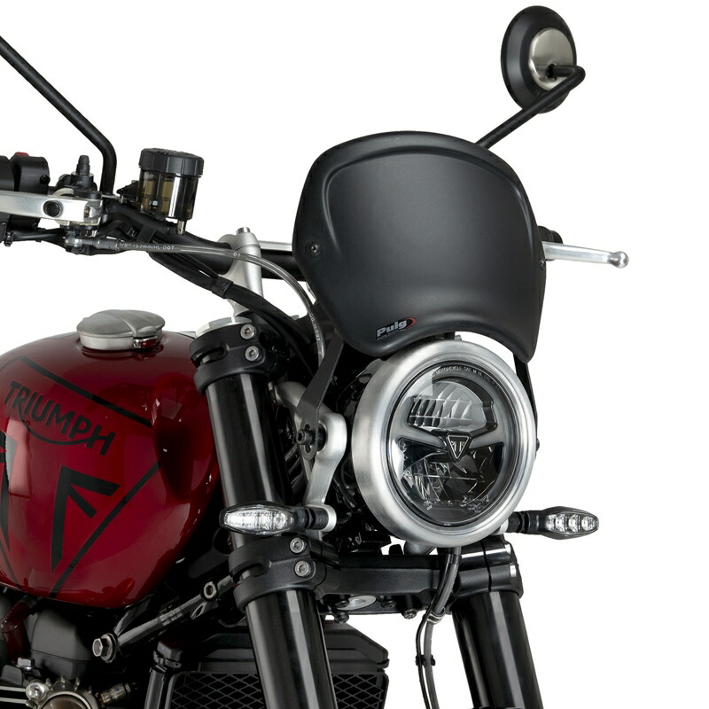 バイクパーツ 外装PUIG(プーチ) フロントパネル ABS樹脂 マットブラック22223J4571414860567｜バイク用品はとやグループ2号店