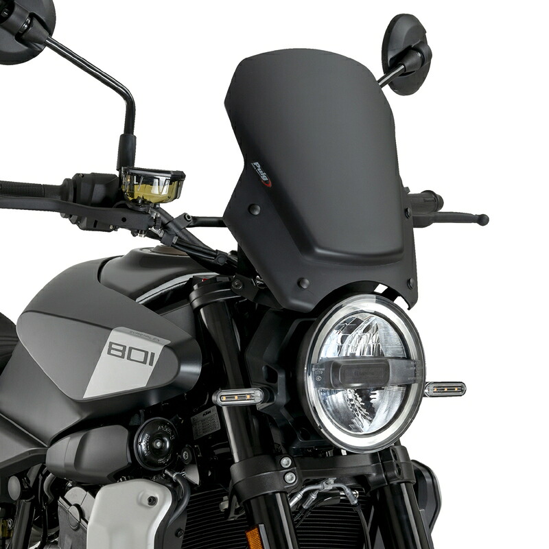 バイクパーツ 外装 PUIG(プーチ) ニュージェネレーションNKスクリーンSPORT MATTブラック 22189J 4571414861793