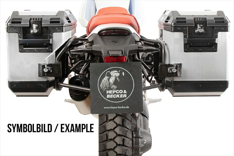 バイクパーツHEPCO&BECKER(ヘプコアンドベッカー) サイドキャリア カットアウトセット サイドケース エクスプローラー ブラック付6516546 00 01-01-404550646290922｜バイク用品はとやグループ2号店 122,753円