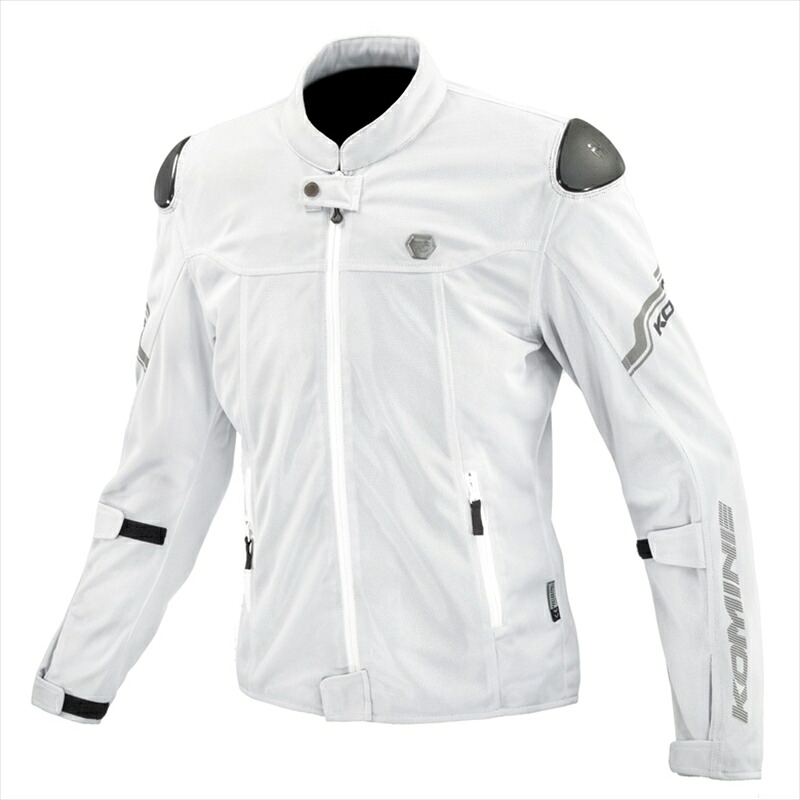 バイクパーツ ウェア コミネ JK-175 ENIGMA ライトメッシュジャケット Silver 2XL 07-175 4582611241899
