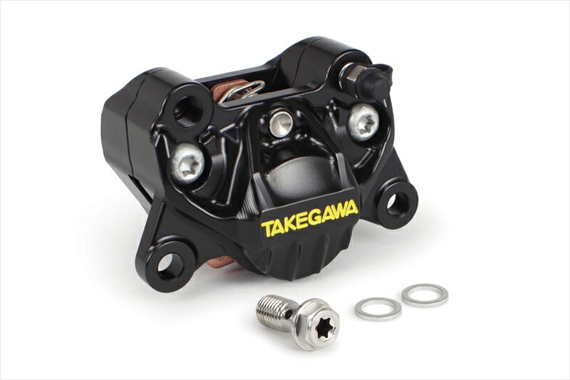【5日前後で発送】バイクパーツ SP TAKEGAWA(SP武川) アルミビレット2POTキャリパー ブラック 06-08-0268 4514162847558