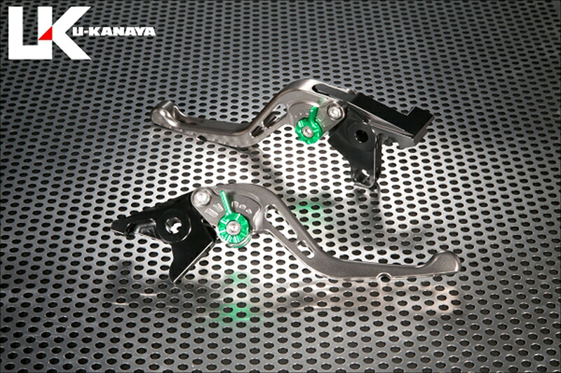 バイクパーツU-KANAYA(ユーカナヤ) レバーセット GPタイプ/ショート TI/ORKA015-006-06064550646313102｜バイク用品はとやグループ2号店