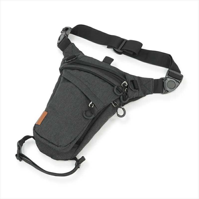 【5日前後で発送】バイクパーツ ラフアンドロード ラフレッグホルスター HEATHER-BLACK RR9706HE-BK 4580332690217