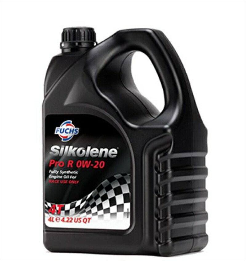 バイクパーツ メンテナンス FUCHS SILKOLENE(フックスシルコリン) PRO R RACING OIL 0W-20 SIL602013750 5031131763415