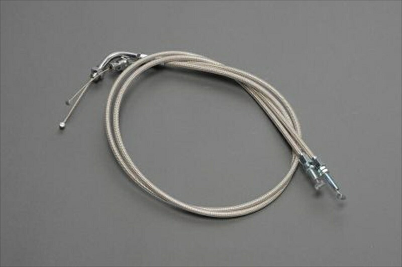 バイクパーツ MRS(エムアールエス) スロットルケーブル 2本 メッシュ 150L FGL-H7502A15M 4548916006304