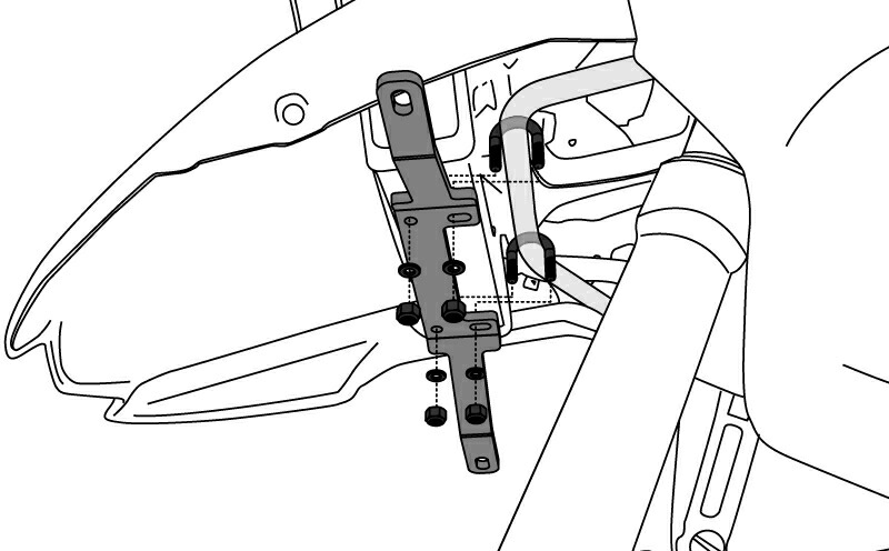 バイクパーツ 電装系 DENALI(デナリ) Light Mounting Brackets LAH.07.10300 4580041250962