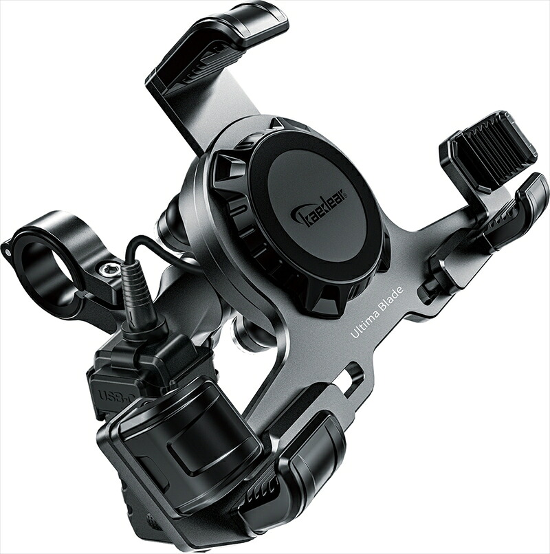 バイクパーツ kaedear(カエディア) アルティマブレイドQI＆USB 1インチボール KDR-M27PA-BK 4580675597327