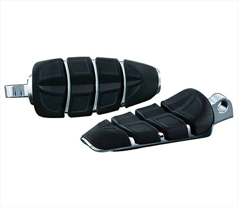 バイクパーツ ステップ KURYAKYN(クリアキン) KINETIC フットペグ クローム 1ペア T14-KUR4316 4548916274567