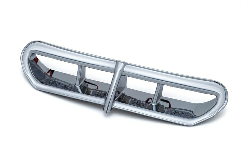 バイクパーツ 外装 KURYAKYN(クリアキン) LEDフェアリングベント アクセント クローム T14-KUR5053 4548916875146