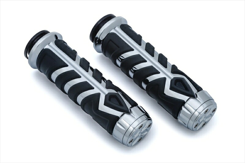 バイクパーツ ハンドル KURYAKYN(クリアキン) スピアー グリップ　CHR T14-KUR5752 4550255073084