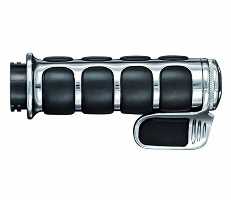 バイクパーツ ハンドル KURYAKYN(クリアキン) ISOグリップコンツアードスロットボス T14-KUR6342 4548916258895
