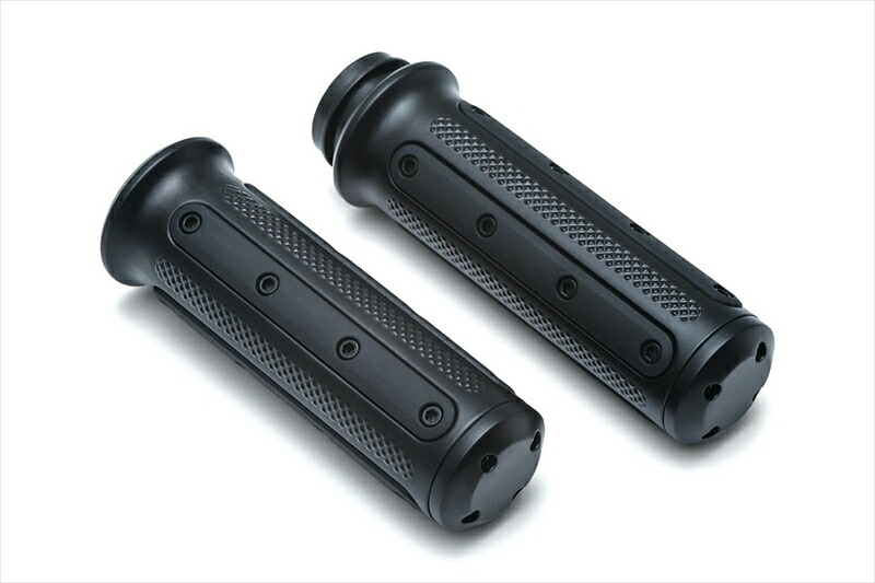 バイクパーツ ハンドル KURYAKYN(クリアキン) HEAVY INDUSTRYグリップ BLK T14-KUR6121 4548916878734