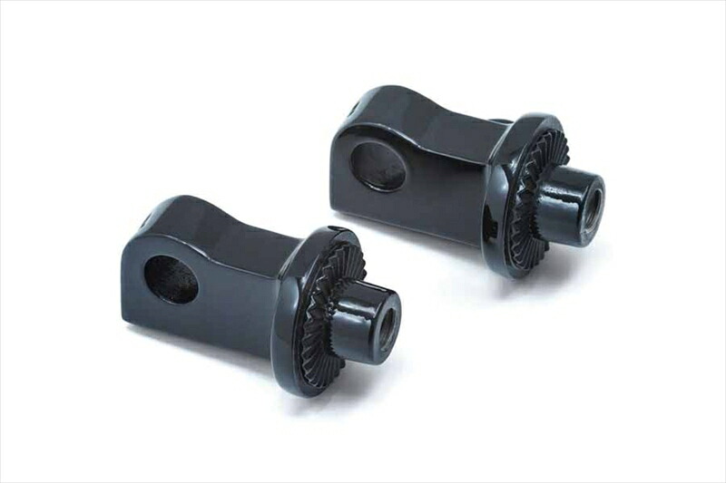 バイクパーツ ステップ KURYAKYN(クリアキン) スプラインペグ アダプター BLK T14-KUR8886 4549950296270