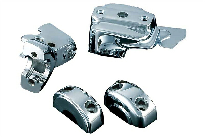 バイクパーツ ステップ KURYAKYN(クリアキン) コントロールドレスアップキット クローム T14-KUR9119 4548916220762