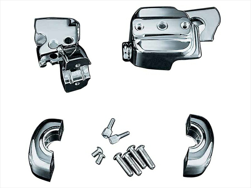 バイクパーツ ステップ KURYAKYN(クリアキン) コントロールドレスアップキット クローム T14-KUR9126 4548916220779