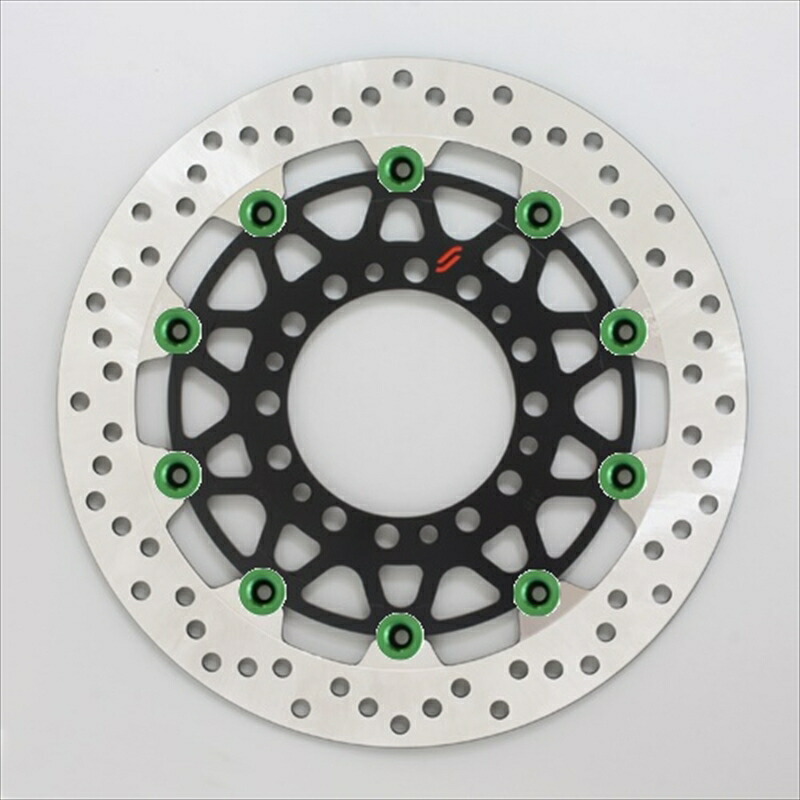 バイクパーツ SUNSTAR BRAKE(サンスター ブレーキ) プレミアムR φ310 5.0mm GSF1200/S ピン：グリーン LM203W-GR 4589719032848
