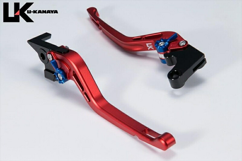 バイクパーツ U-KANAYA(ユーカナヤ) レバーセット GPタイプ/ロング RD/SV HO118-111-0515 4550646353047