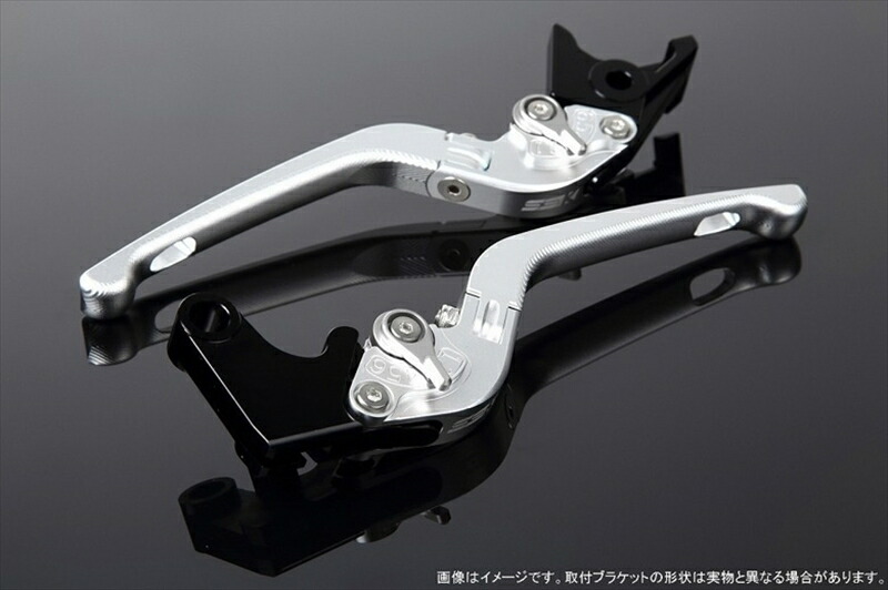 バイクパーツ ハンドル SPEEDRA(エスエスケイ スピードラ) アジャストレバー 3D可倒式 Mシルバー/Mシルバー MT-09TRACER 15-18 LVDM039SR-SR 4589995211739