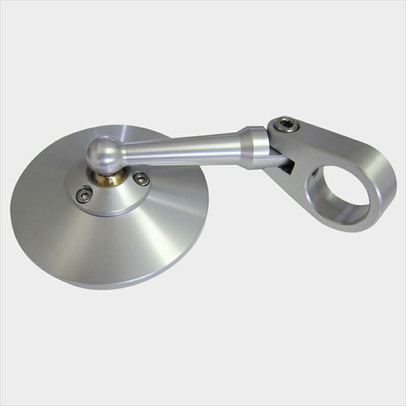 バイクパーツ ハンドル OBERON(オベロン) ハンドルクランプアジャストミラー/シルバー MIC-7578-S 4548664209804