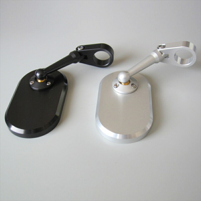 バイクパーツ ハンドル OBERON(オベロン) ハンドルクランプアジャストミラー/シルバー MIC-0878-S 4548664209828