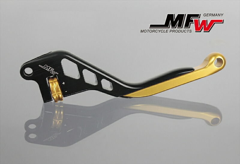 バイクパーツ ハンドル MFW(エムエフダブリュ) クラッチレバー BLK/GLD REV MFW-K1302-REV 4549950897880