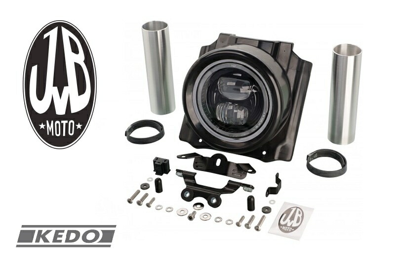 バイクパーツ 電装系 JvB MOTO(ジェーブイビーモト) LEDヘッドライト＆カバーキット KD-JVB0057-3 4573374195345