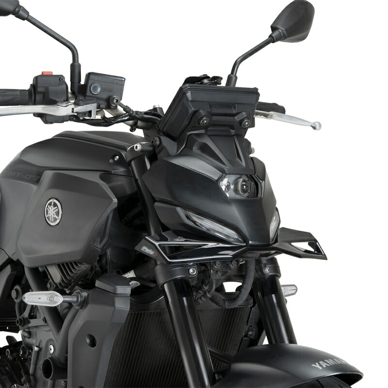 バイクパーツ PUIG(プーチ) フロントダウンフォースネイキッドスポイラー BLACK 22417N 4571414866712