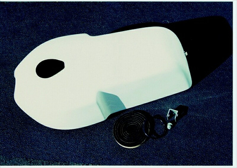 バイクパーツ 外装 RADIAL BIT(ラジアルビット) ロングタンクカバー FRP WHTゲル PK2470 4547424050908