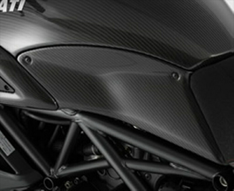 バイクパーツ 外装MOTO VELOCE(モトベローチェ) タンクサイドカバー 平織カーボン D01-DIAV11-270C4548664804740|バイク用品はとやグループ2号店