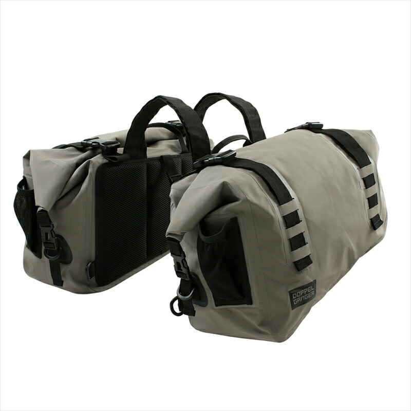 バイクパーツ キャンプ用品 DOPPELGANGER(ドッペルギャンガー) ターポリンサイドバッグ DBT393-KH 4589946142280
