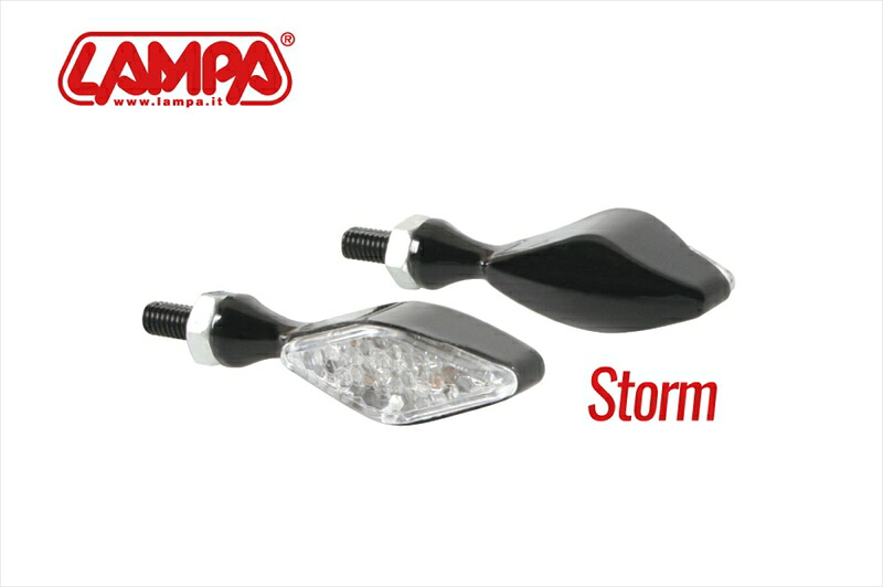 バイクパーツ 電装系 LAMPA(ランパ) LAMPA LEDウインカー 汎用 STORM ブラック 90096 8000692900963