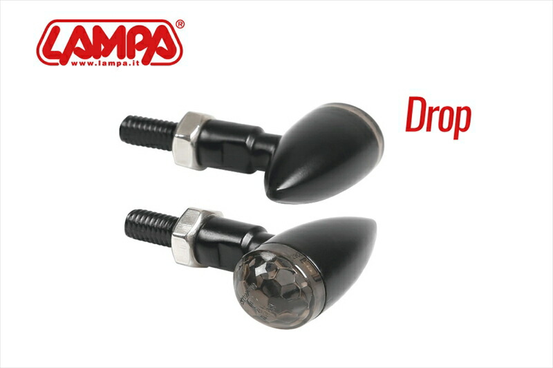 バイクパーツ 電装系 LAMPA(ランパ) LAMPA LEDウインカー 汎用 DROP ブラック 90482 8000692904824