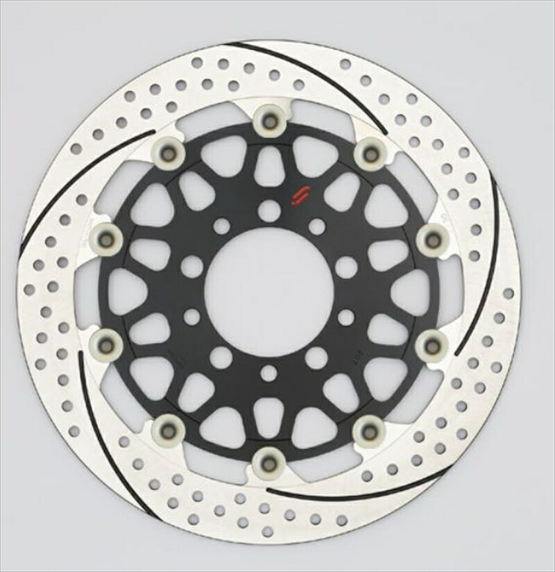 バイクパーツ SUNSTAR BRAKE(サンスター ブレーキ) プレミアムR スリット&ホール R φ310 CB1300SF 00-02 ピン:ハードアルマイト EM222FR-HA 4589719065365