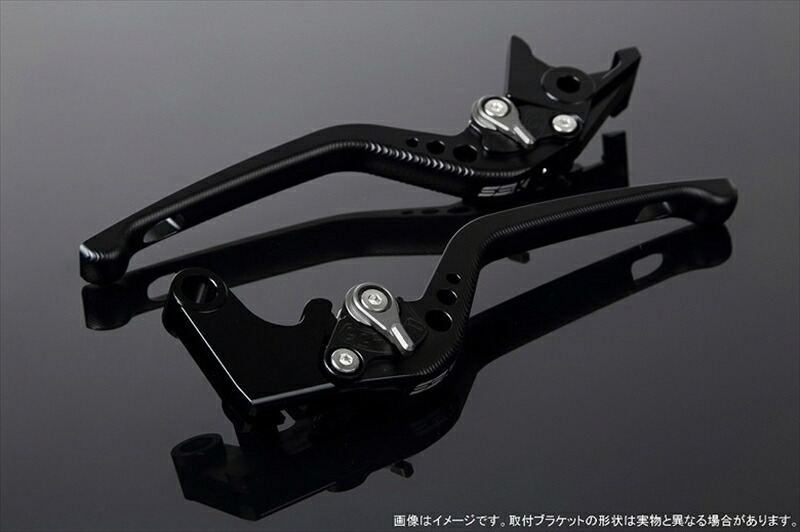 バイクパーツ ハンドル SPEEDRA(エスエスケイ スピードラ) アジャストレバー 3D ロング Mブラック/Mチタン GSX250R Vストローム250 RGV250γ VJ23A LVEM048BK-TM 4580540517467